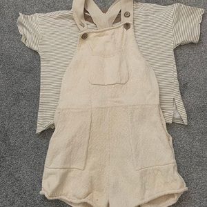 Knit shortall set